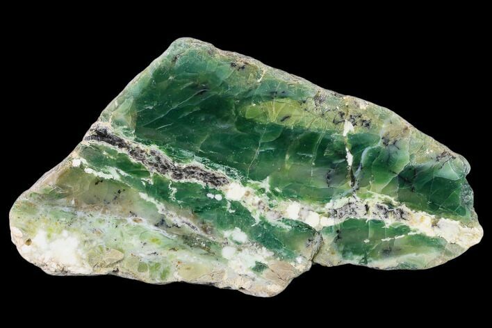 Polished Green-White Opal Slab - Western Australia #132923